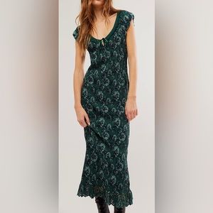 Free People MCKENNA DOBBY MIDI size XL NWT